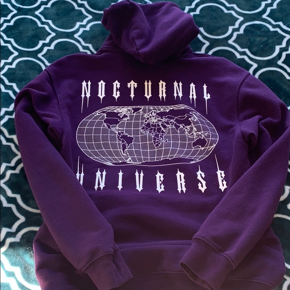 Nocturnal Universe Purple Hoodie